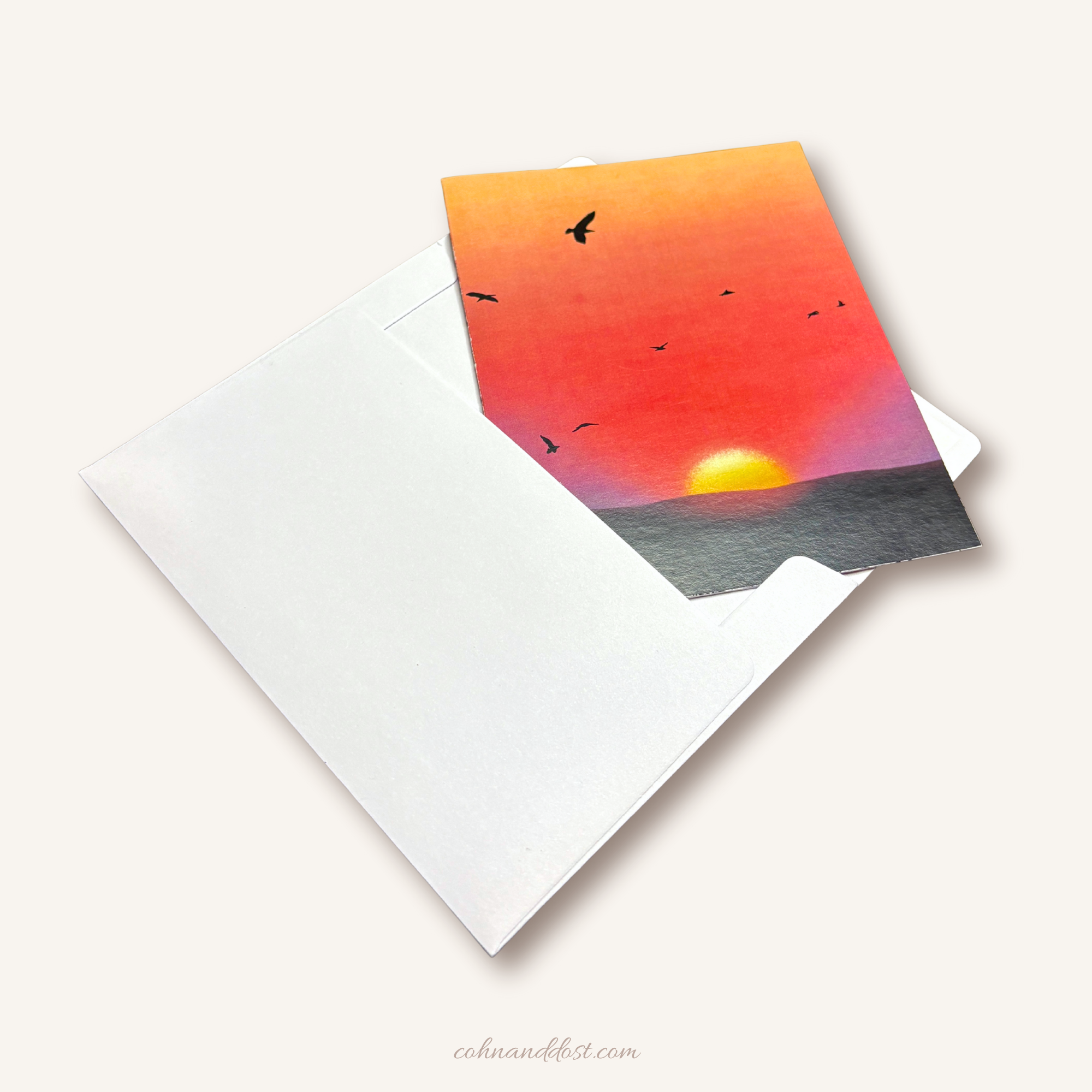 Chasing the Sunset Greeting Card