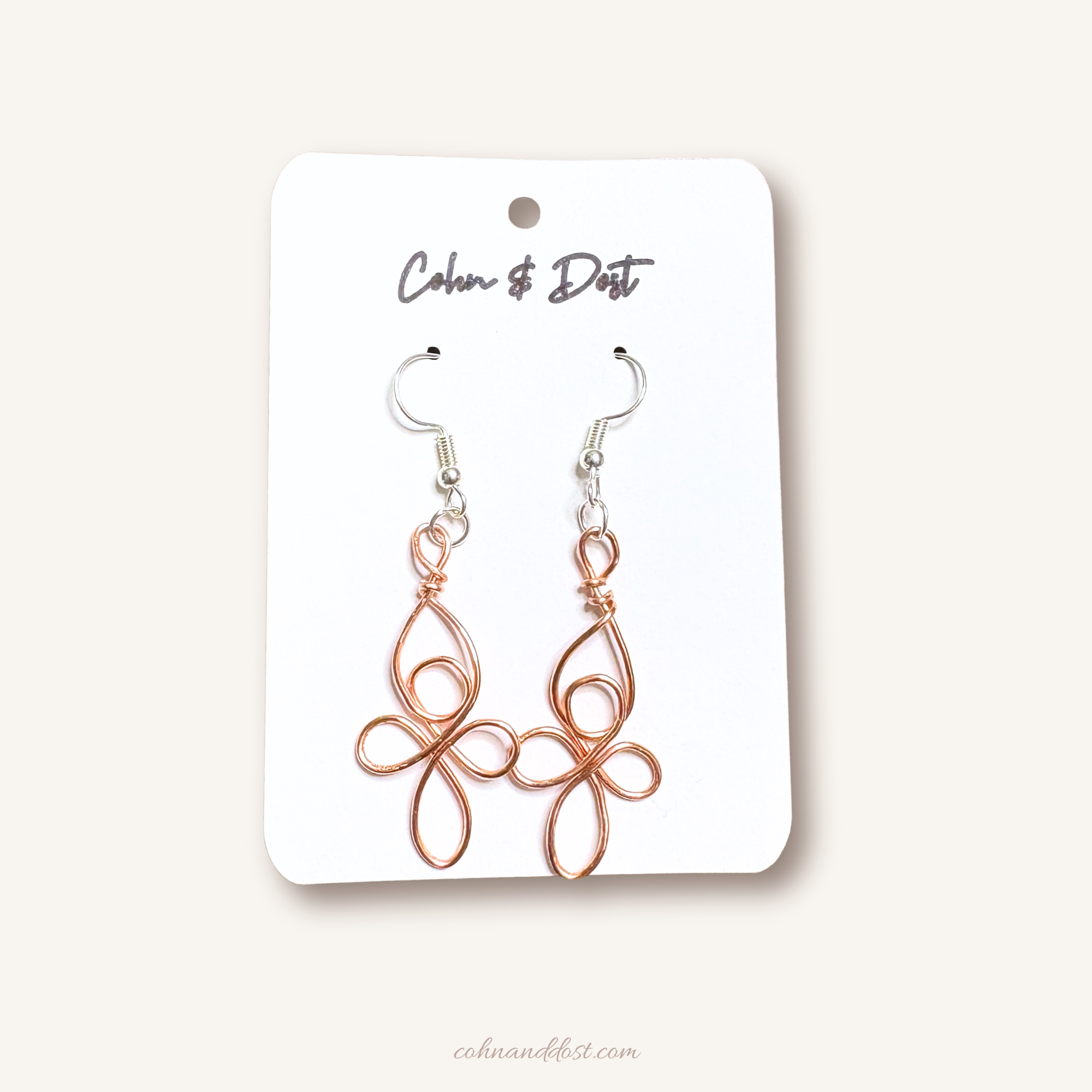 Celtic Bowen Knot Metal Earrings