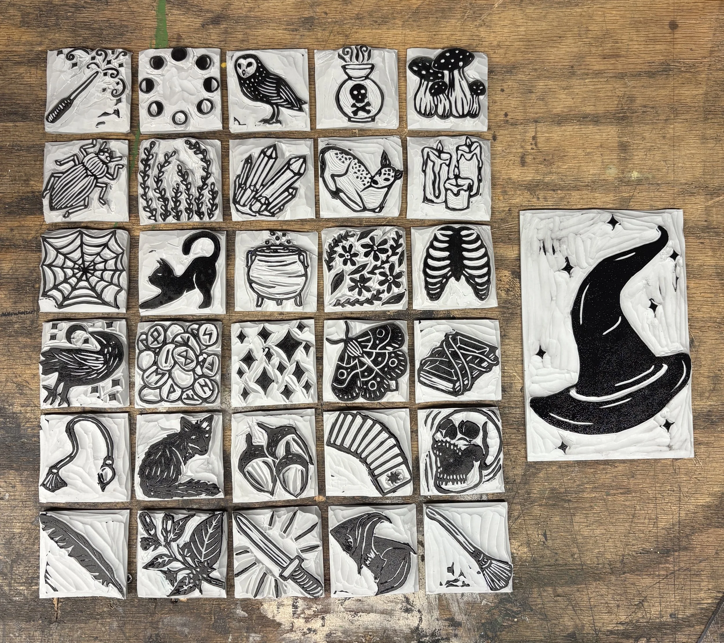 Inktober Stamps #1-31, 2025