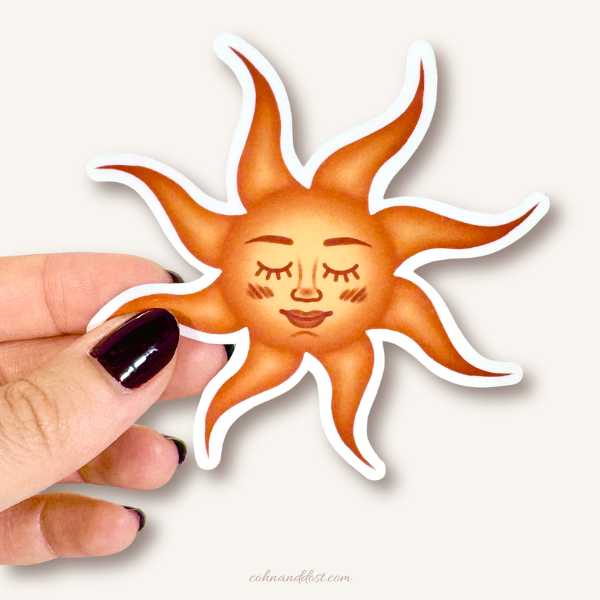 Sun 3” Vinyl Sticker