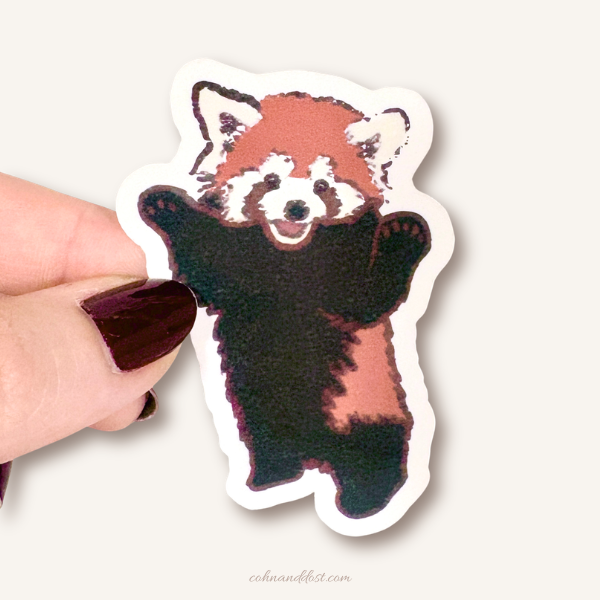 Red Panda 3” Vinyl Sticker