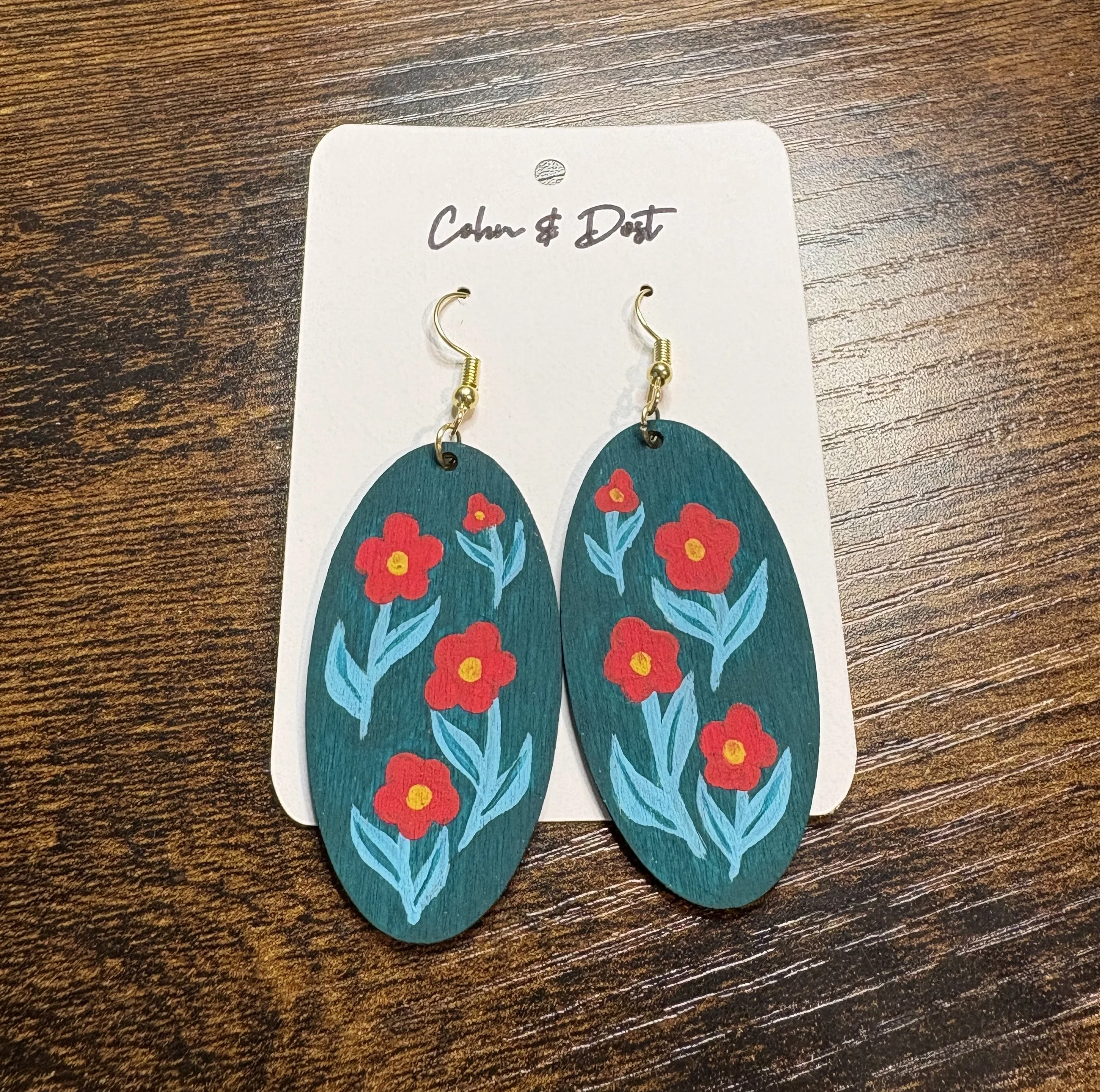 teal oval earring front.JPG