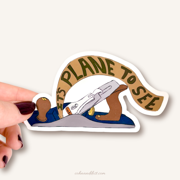 Plane to See 4” Vinyl Sticker