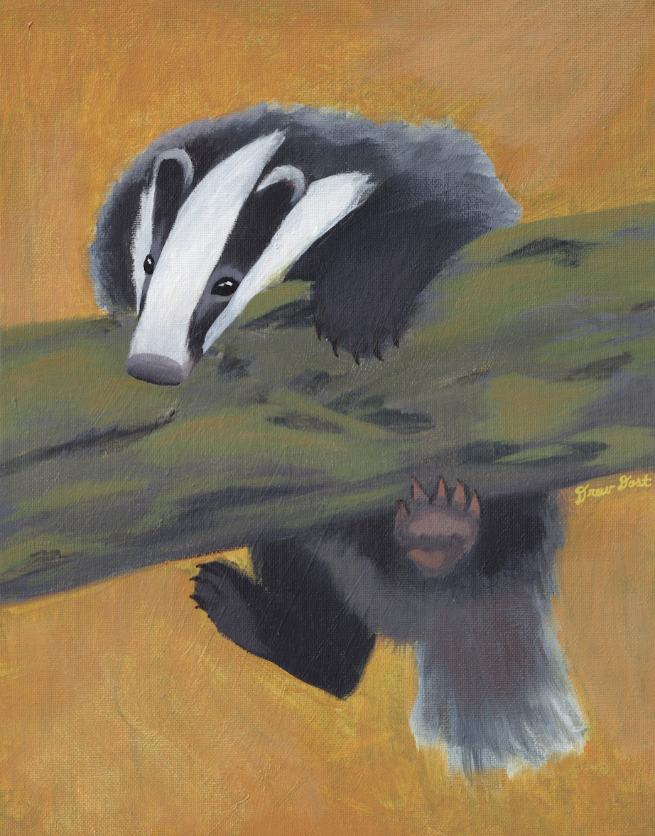Clamberin', acrylic on canvas, 11"x14", 2026