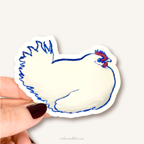 Chicken 3.4” Vinyl Sticker
