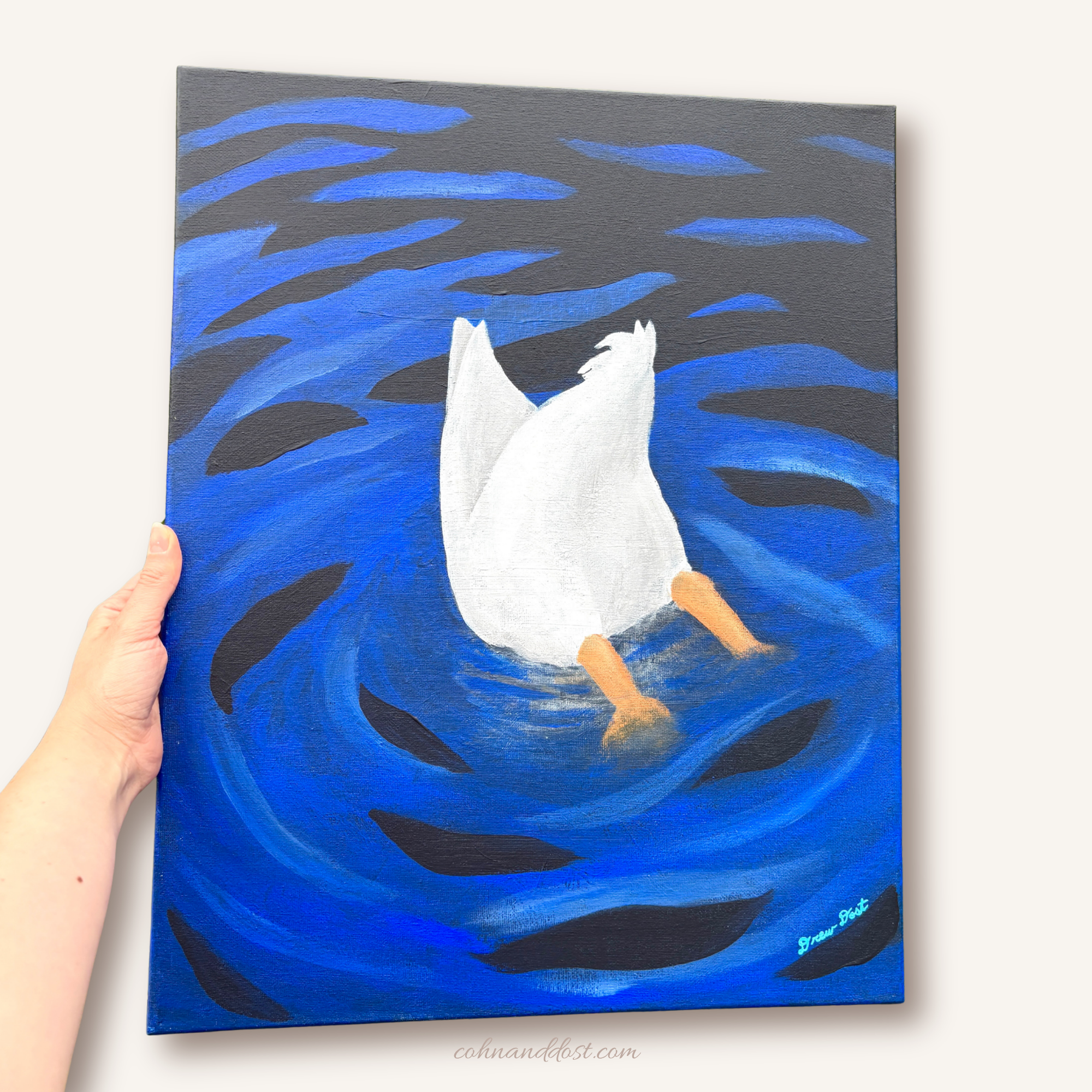 Duck Butt — Original Acrylic Painting 16"x20"