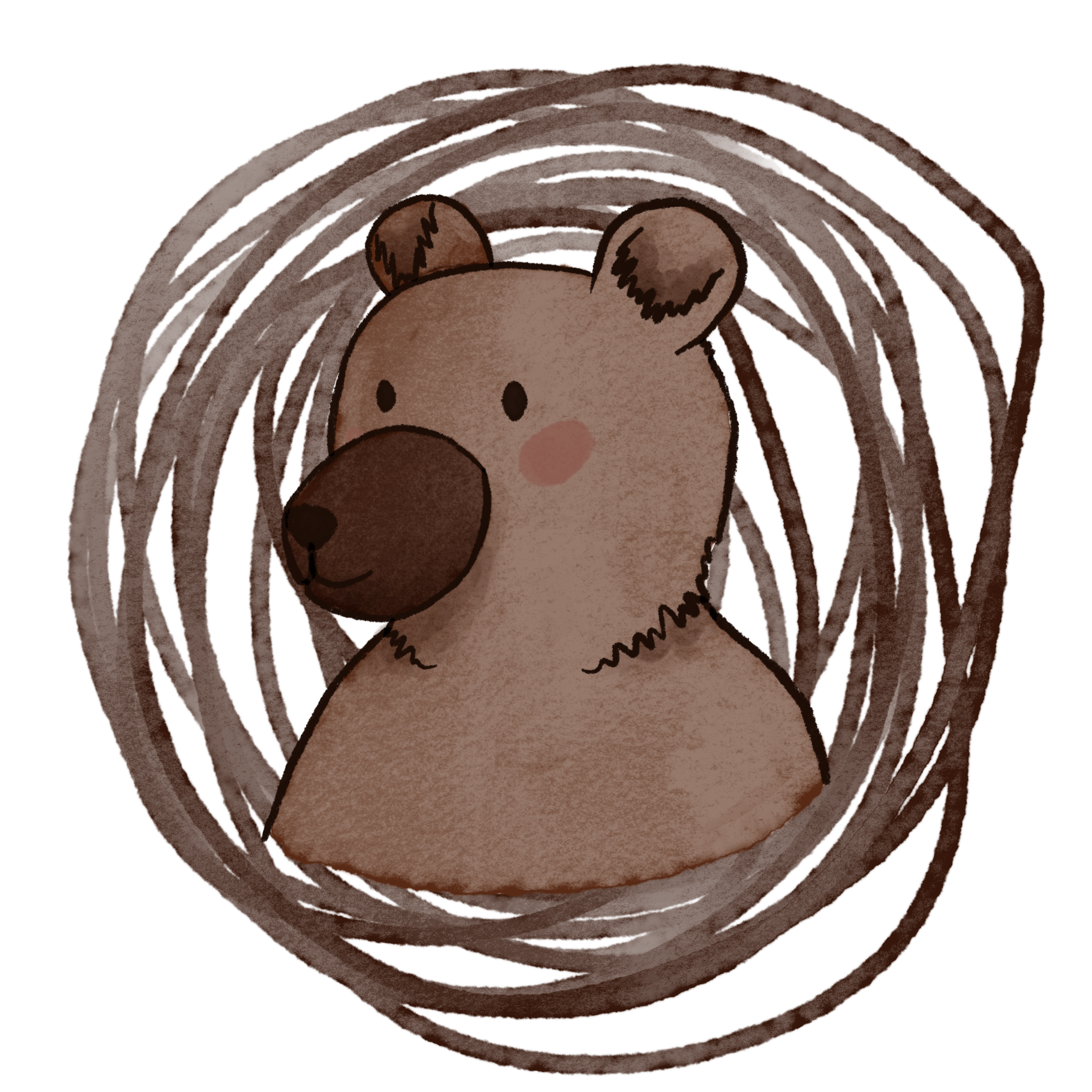 Bear, digital illustration