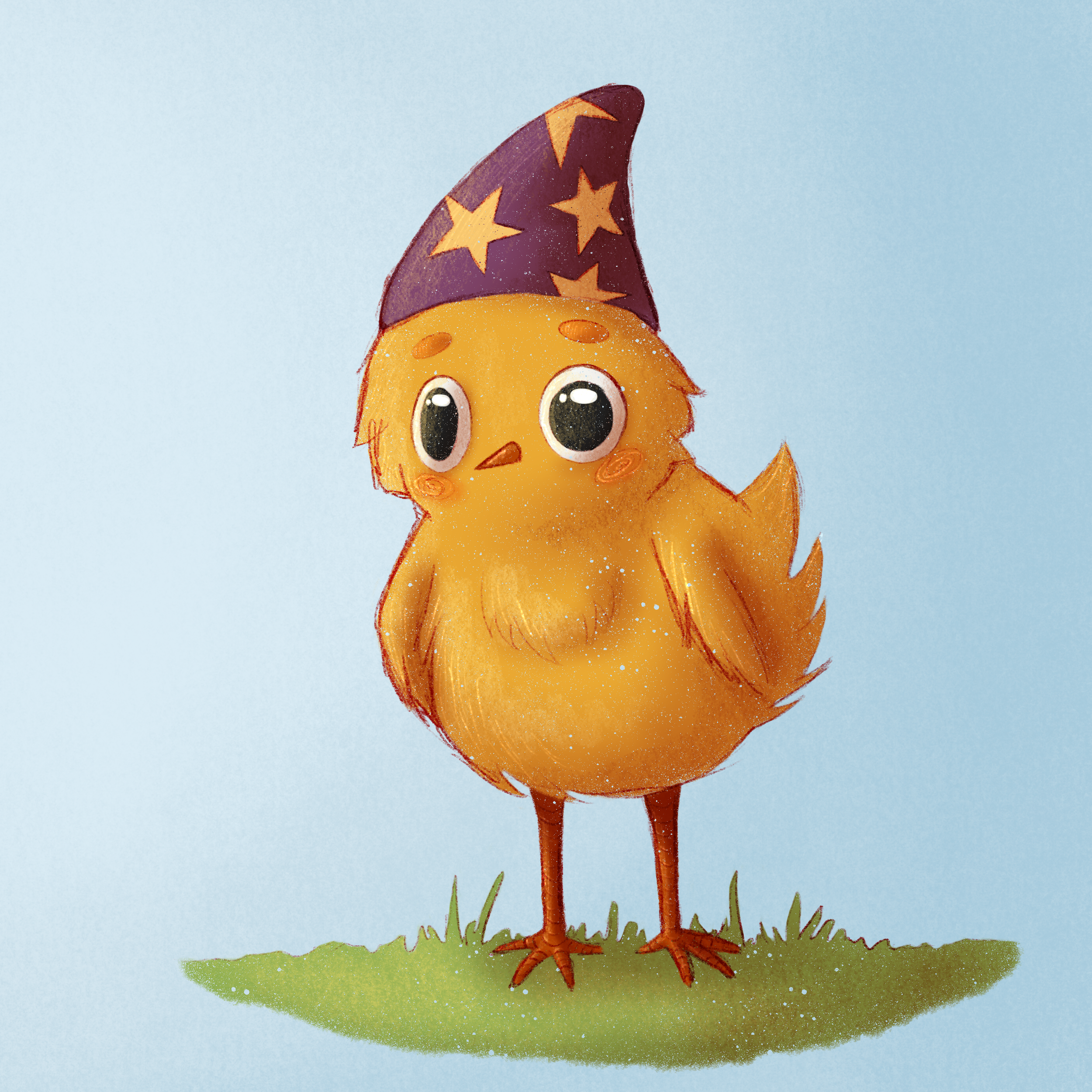 Wizard Chick, digital illustration