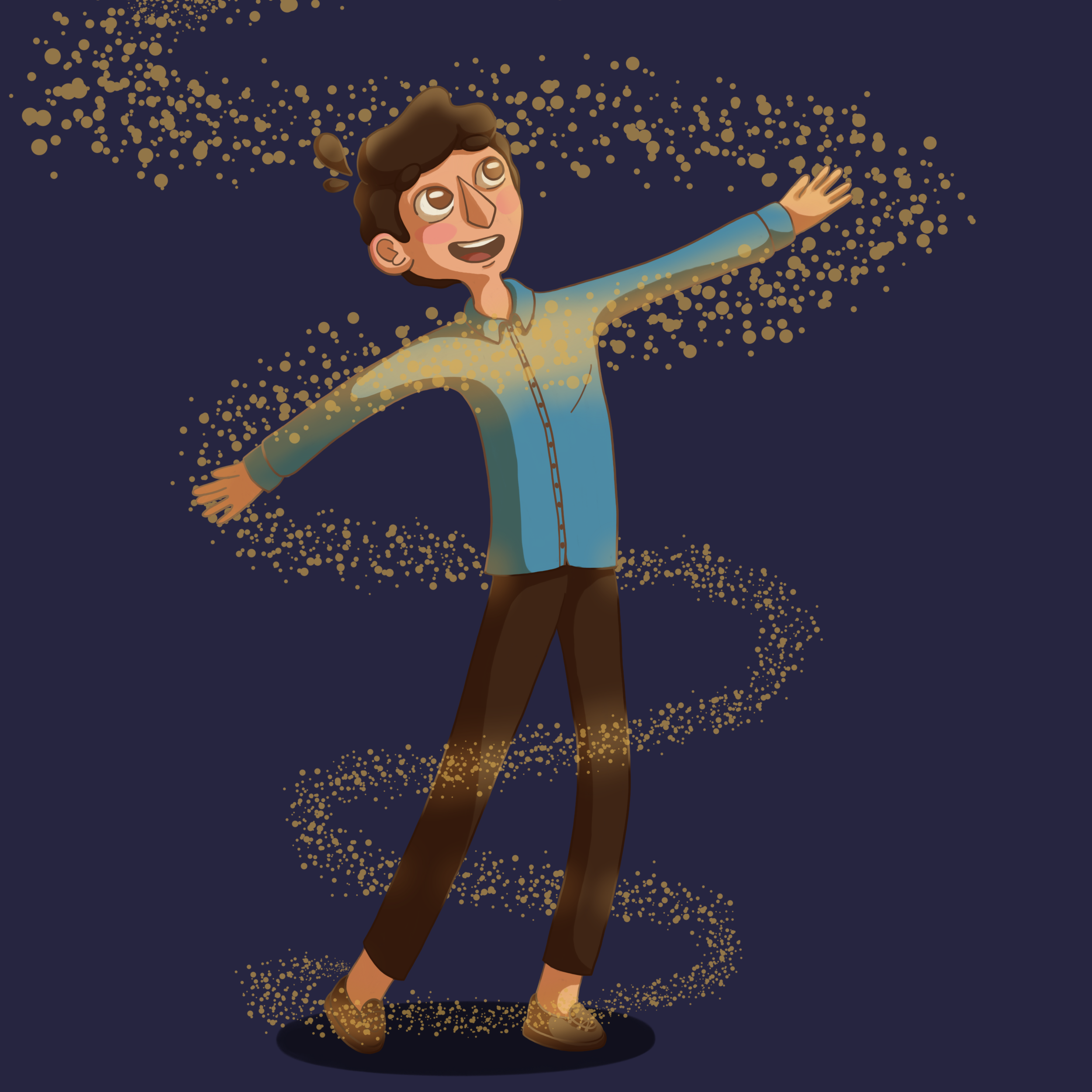 Magical Dancing, digital illustration
