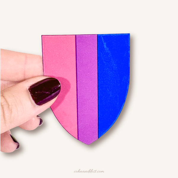 Bisexual Shield 2.5” Vinyl Sticker