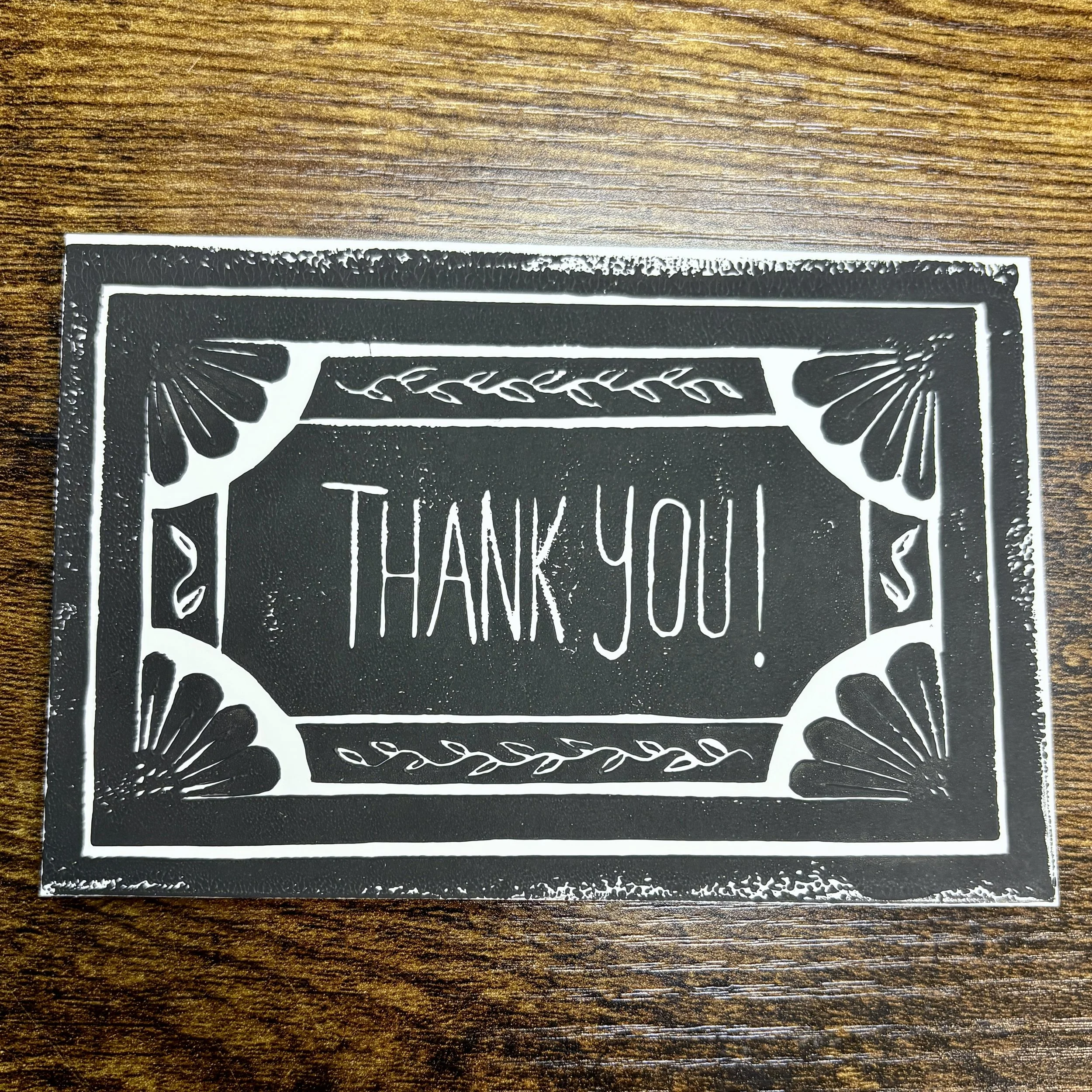 Thank You Card, 6"x4", 2025