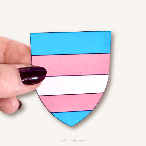 Transgender Shield 2.5” Vinyl Sticker