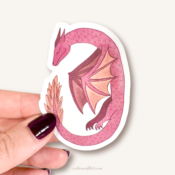 Sleepy Dragon 3” Vinyl Sticker