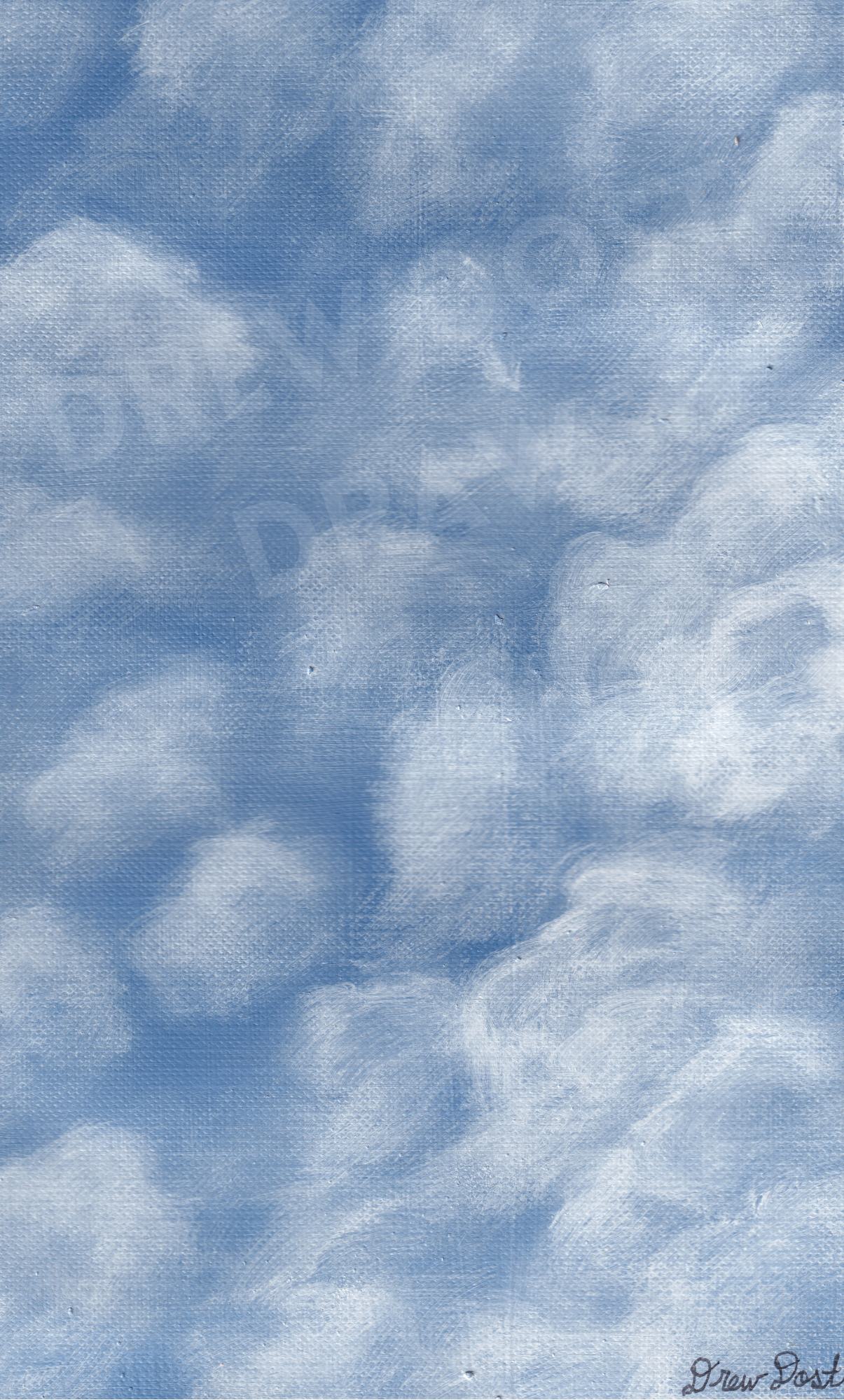 Clouds 3, 6"x9", 2025