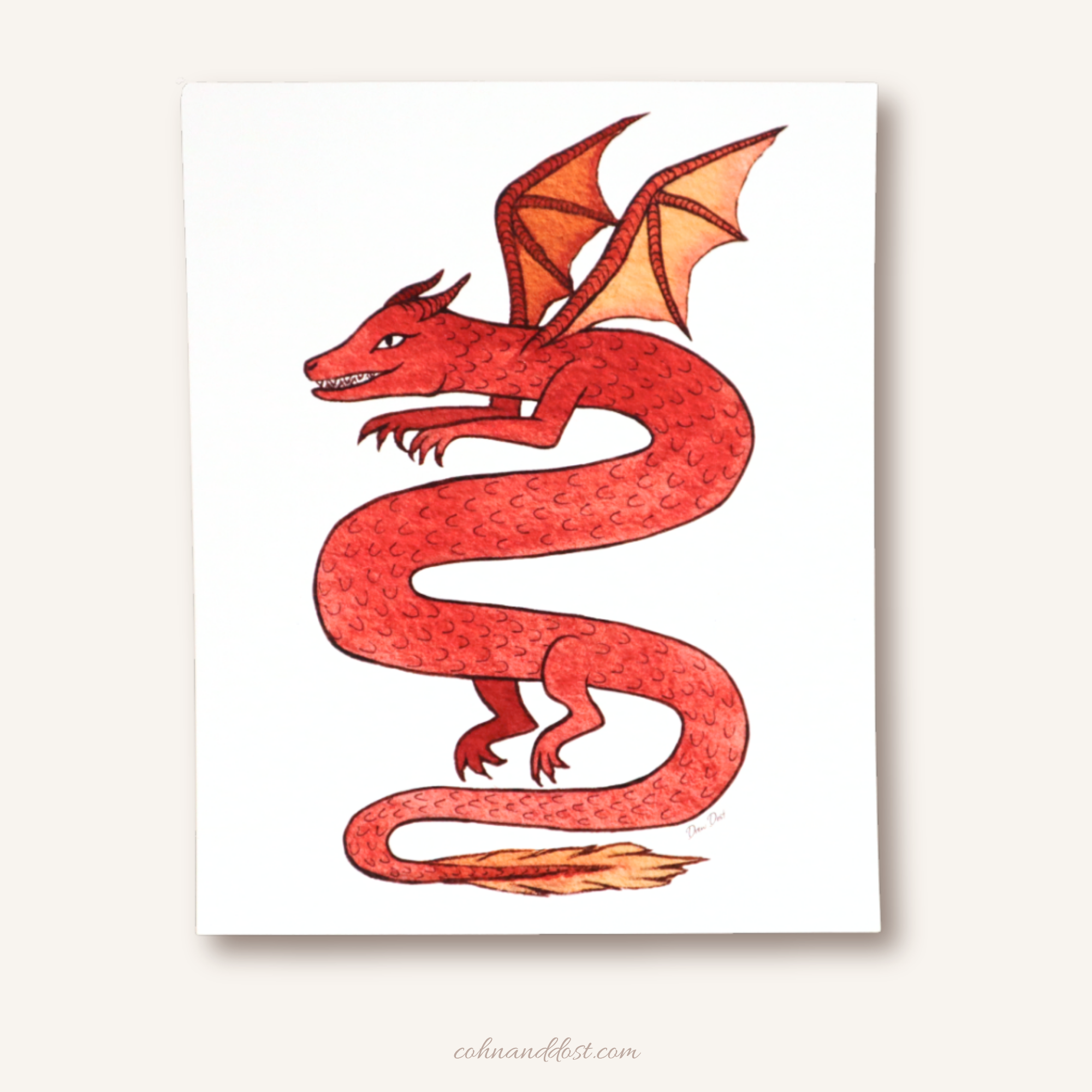 Snake Dragon 8"x10" Art Print (Copy)