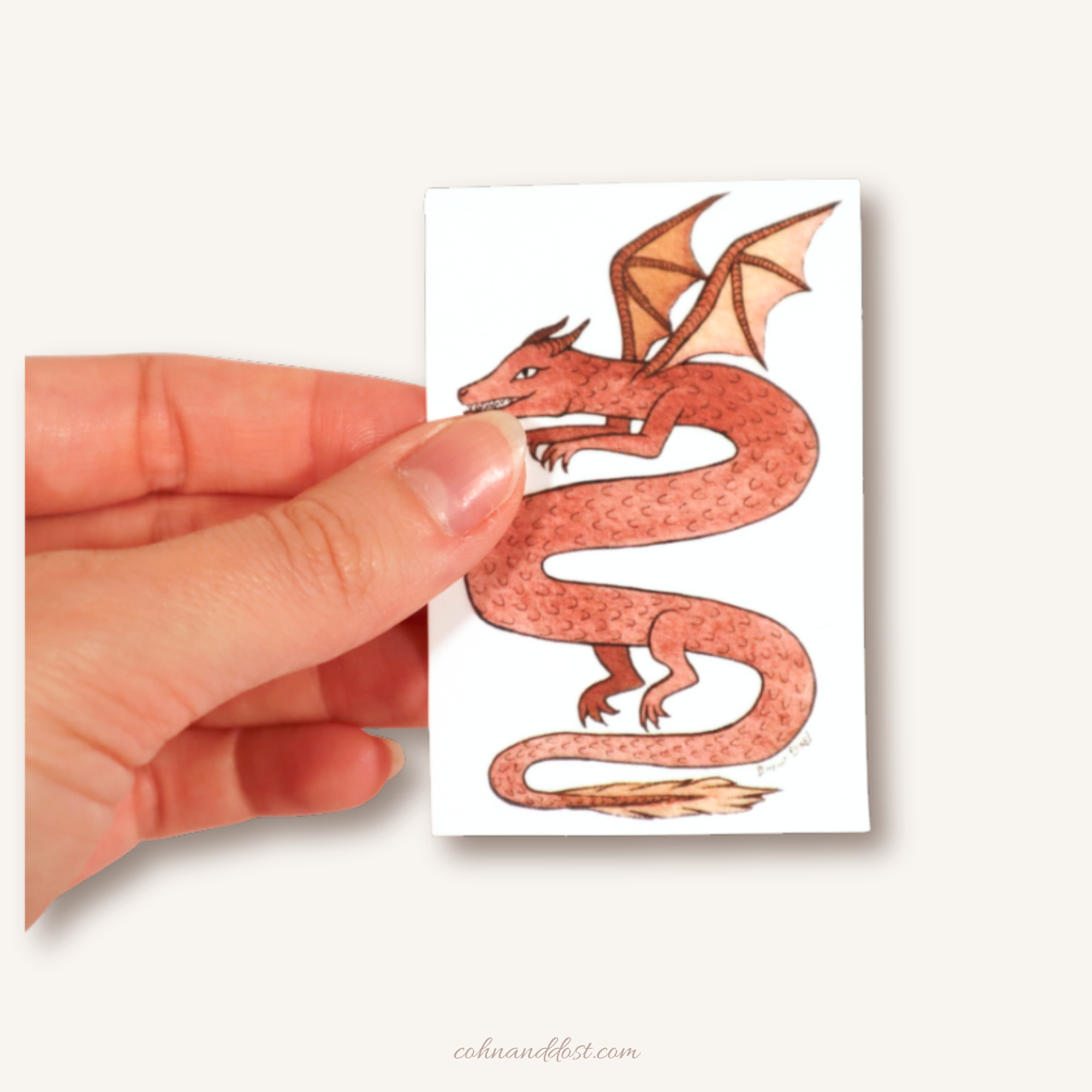 Snake Dragon 2”x3” Vinyl Sticker