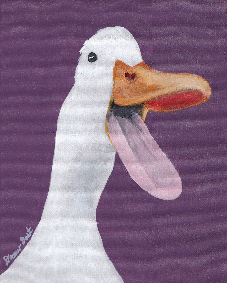 Hello There, acrylic on canvas, 9"x12", 2026