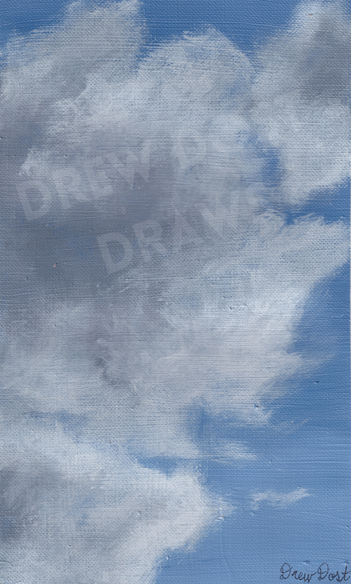 Clouds 5, 6"x9", 2025