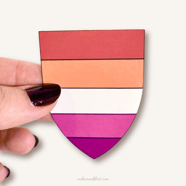 Lesbian Shield 2.5” Vinyl Sticker