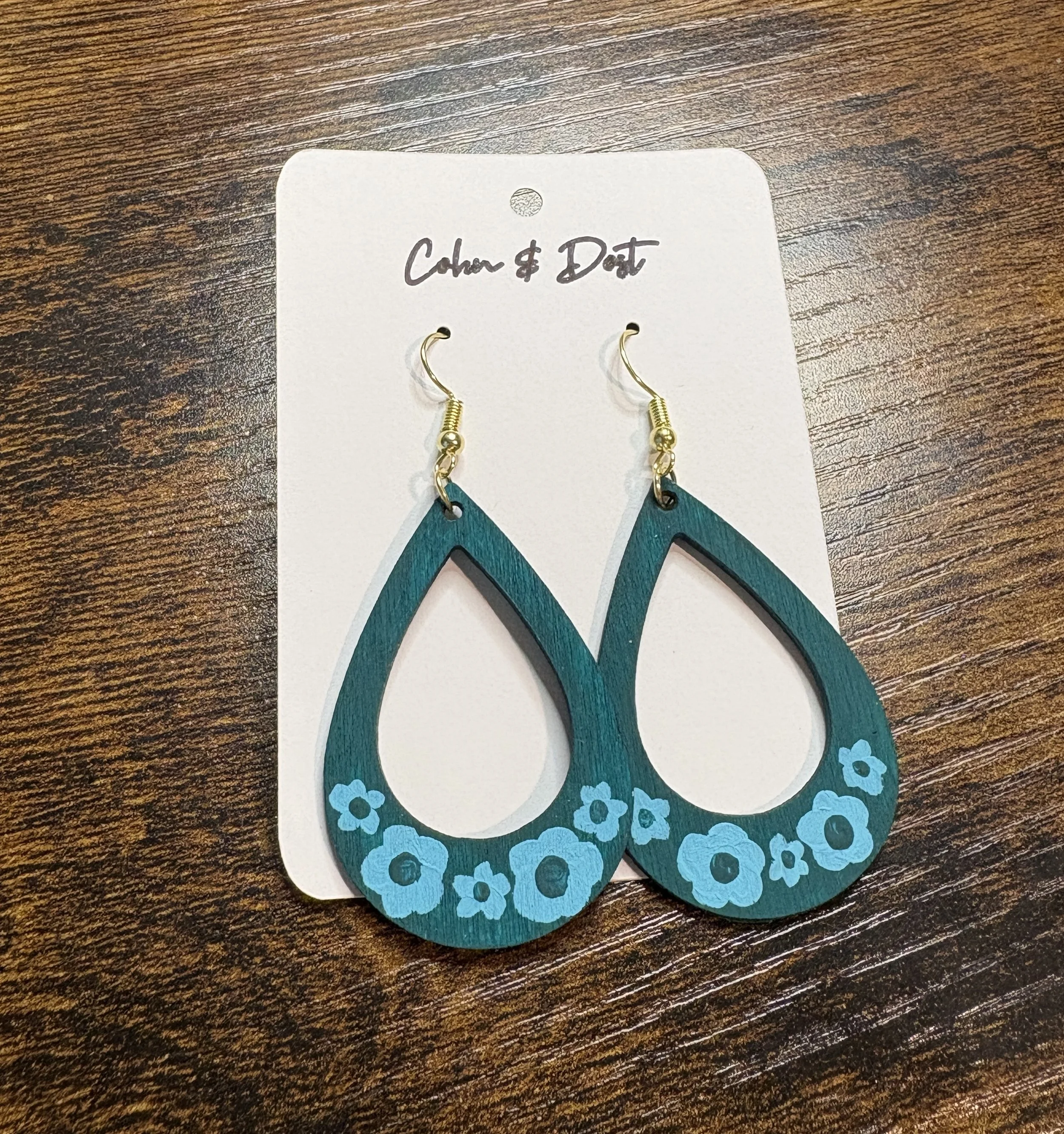 teal teardrop earrings front.JPG