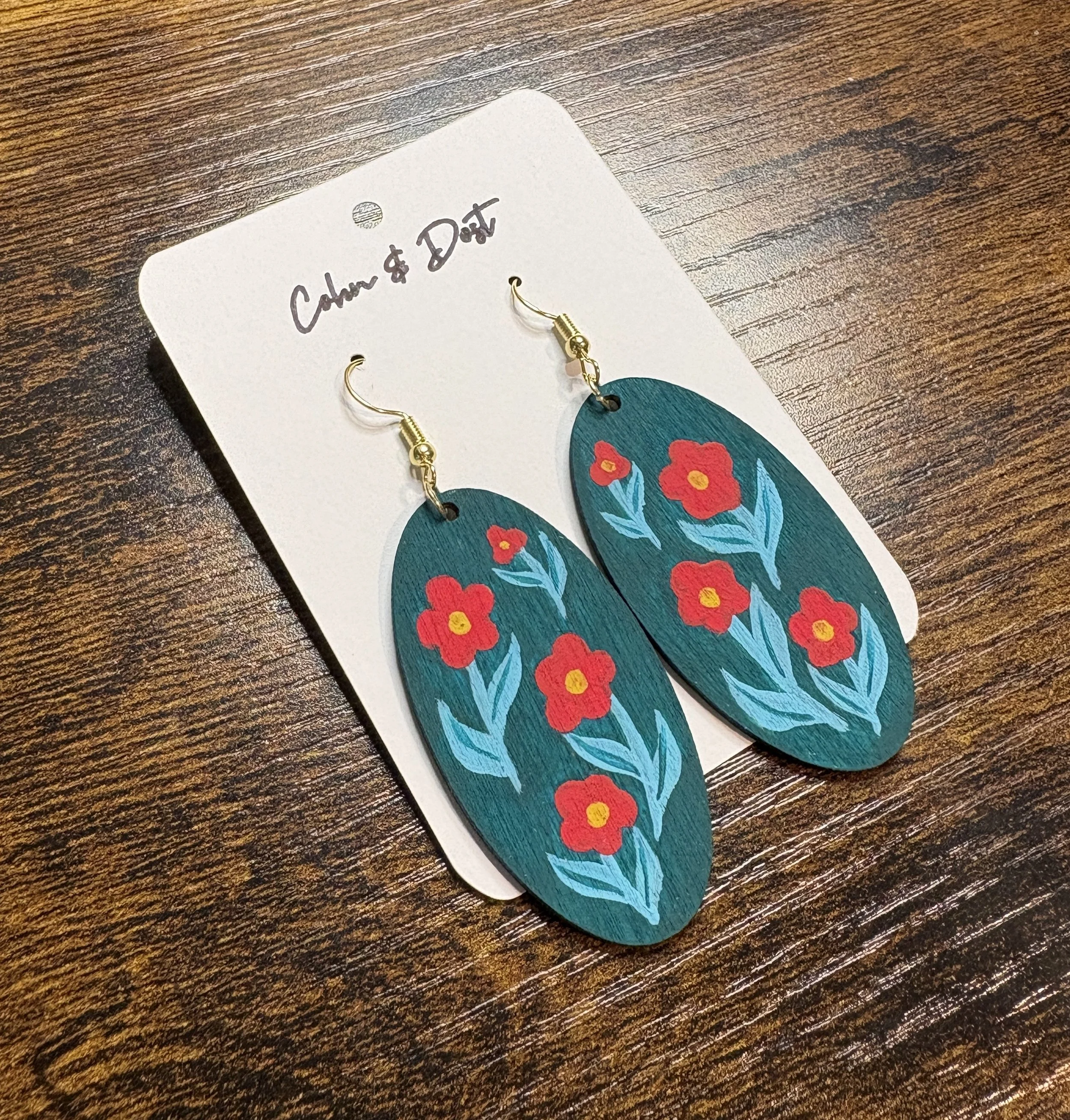teal oval earring side.JPG