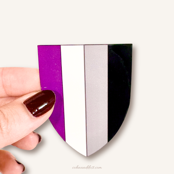 Asexual Shield 2.5” Vinyl Sticker
