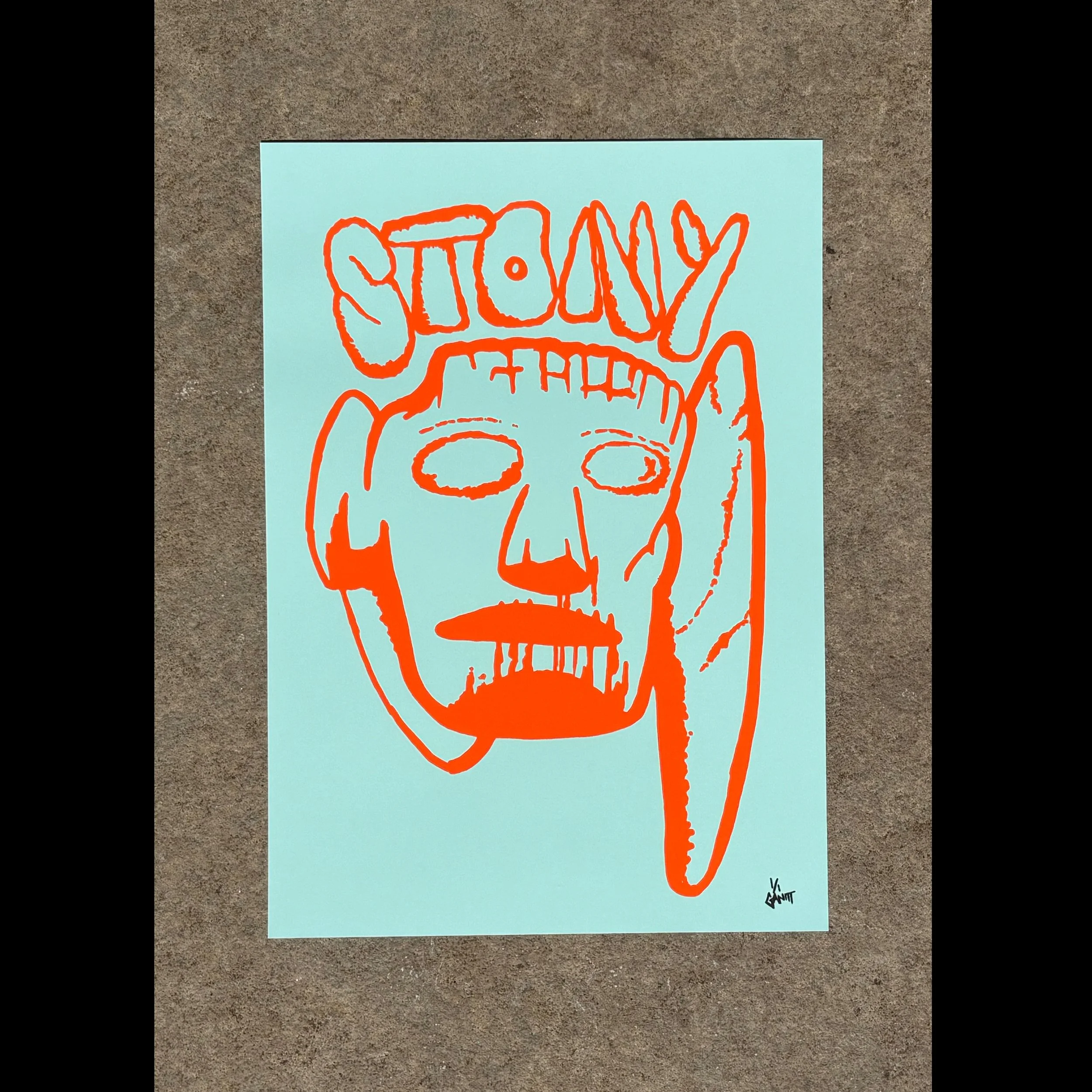 Stony Faced Print