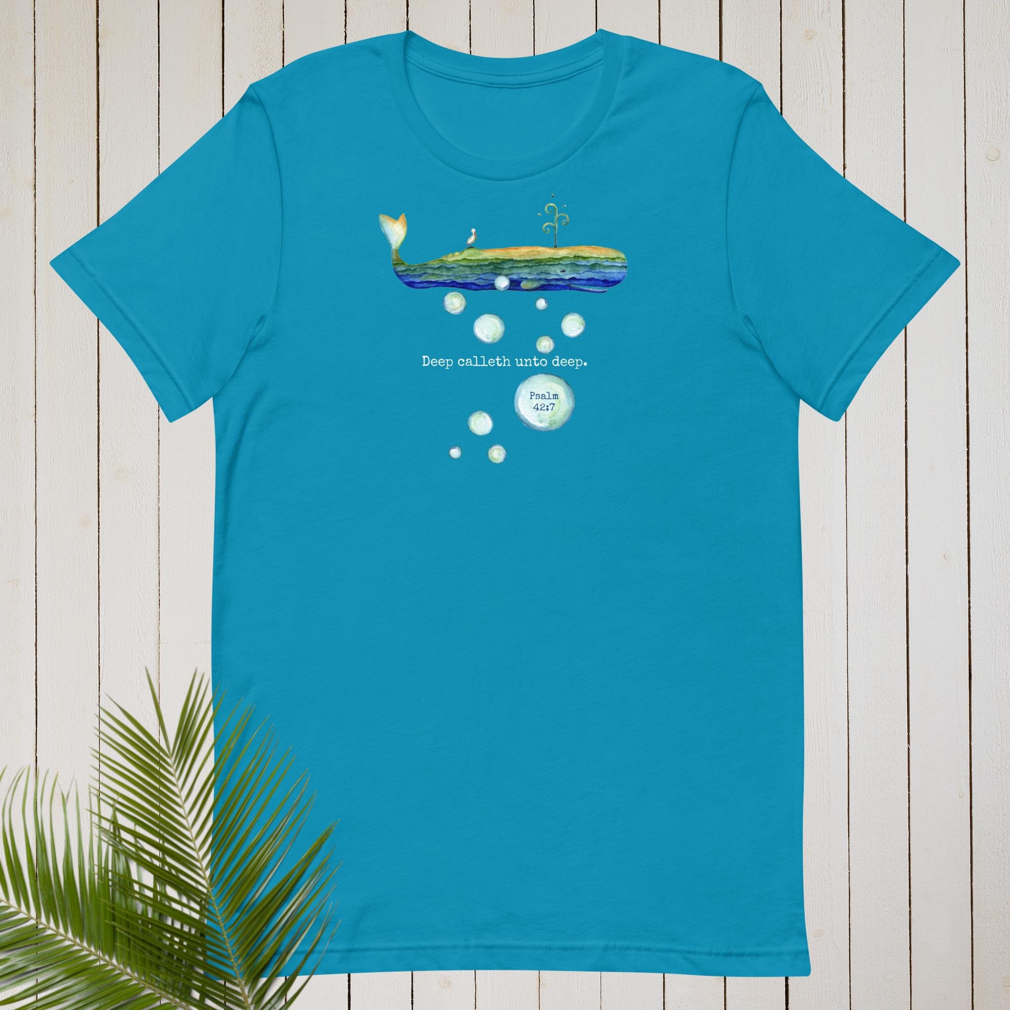 Bela the Whale Psalm 42:7 T-Shirt (Jonah's Whale)