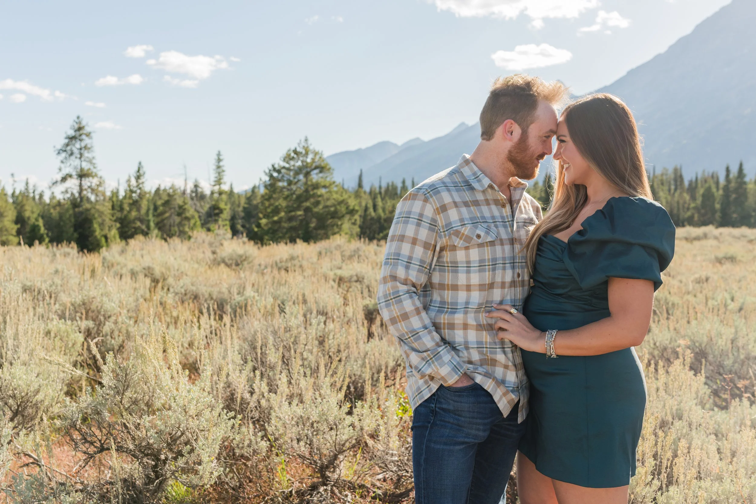 Couple at the Grand Tetons