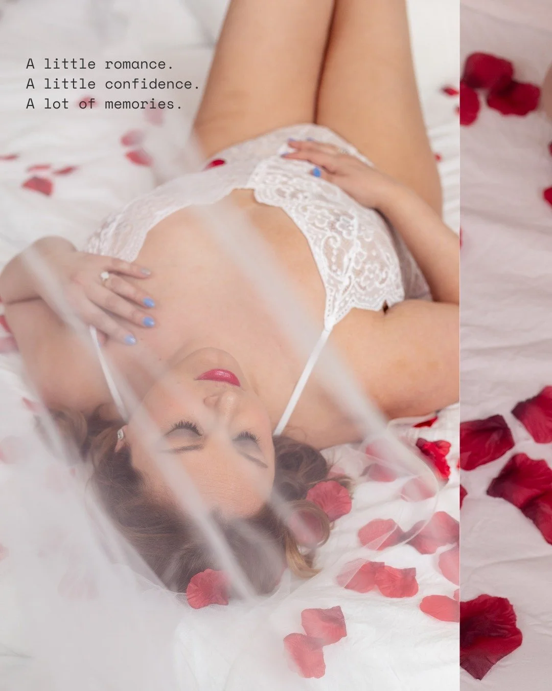 Bridal boudoir is one of my favorite experiences to create.

It's romantic.
It's timeless.
And years from now, it becomes a beautiful reminder of this chapter in your story.

Because photographs aren't just about how we looked.

They're about remembe