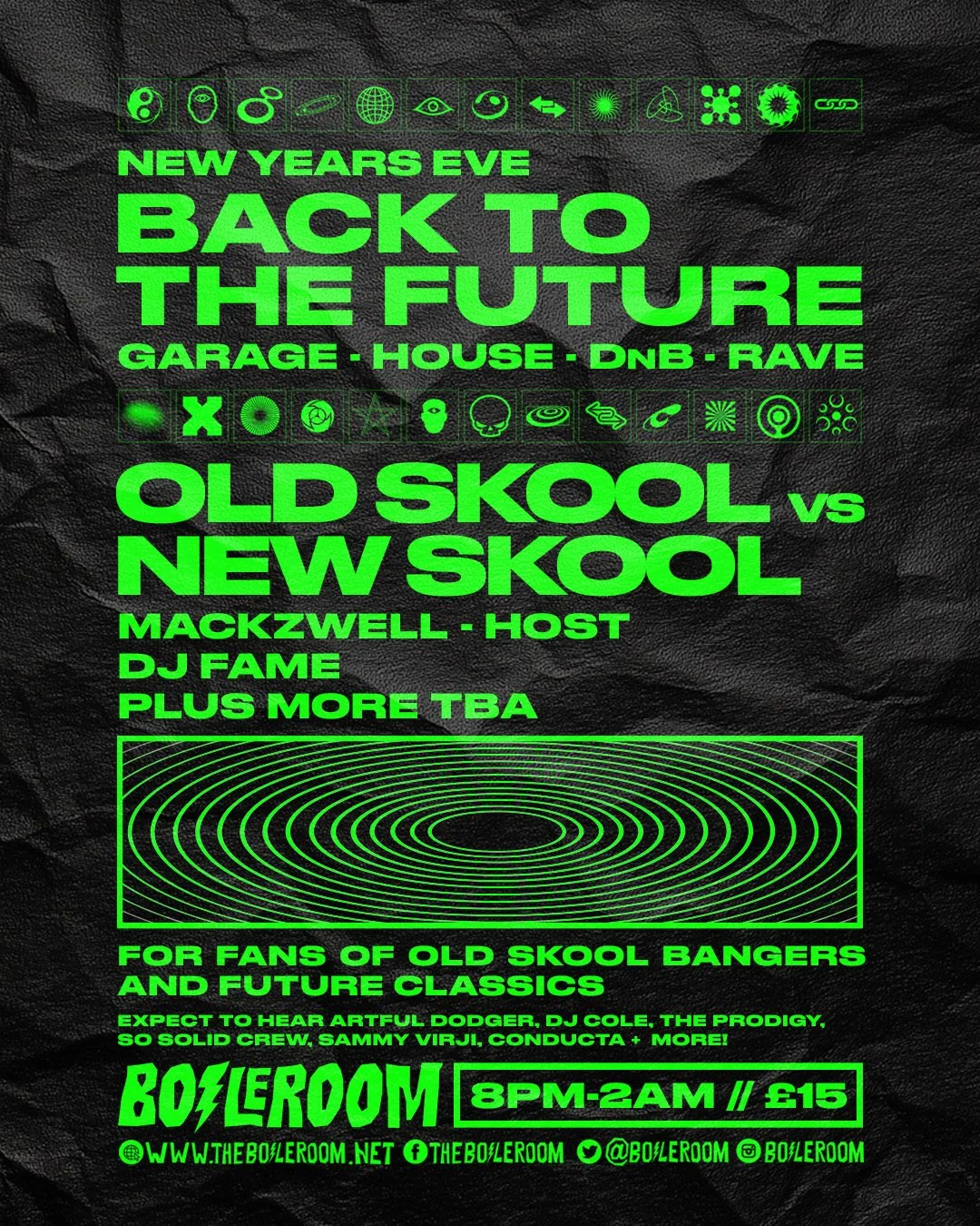 NYE:&nbsp;‘Back to the Future’ Old Skool vs New Skool