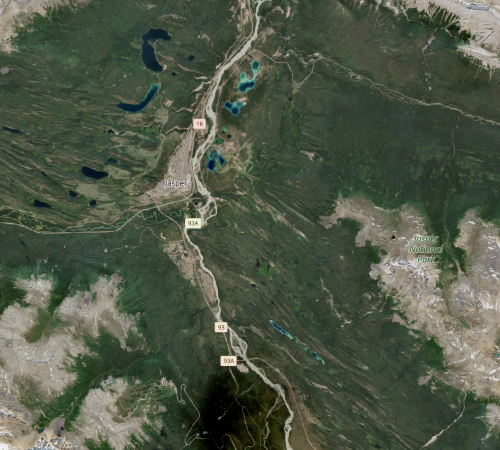 Satellite view from July, 2024