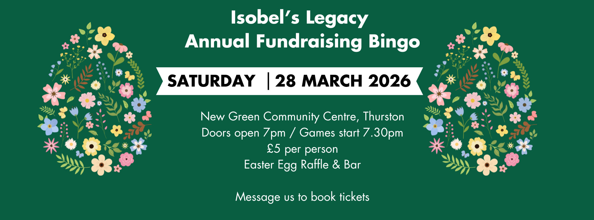 Easter Bingo 28th March 2026