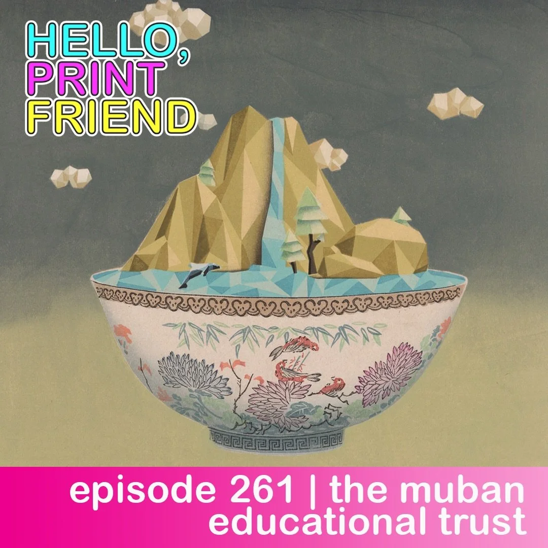 𝙷𝚎𝚕𝚕𝚘, 𝙿𝚛𝚒𝚗𝚝 𝙵𝚛𝚒𝚎𝚗𝚍𝚜!

This week Miranda speaks with David Barker of the Muban Education Trust @muban_educational_trust an organization dedicated to collecting, preserving, researching, and exhibiting contemporary Chinese woodblock p