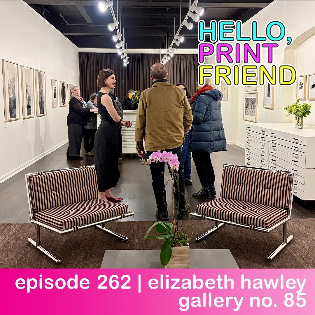 𝙷𝚎𝚕𝚕𝚘, 𝙿𝚛𝚒𝚗𝚝 𝙵𝚛𝚒𝚎𝚗𝚍𝚜!

This week Miranda speaks with Elizabeth Hawley, owner and director of Gallery No. 85 in Seattle, Washington.

Gallery No. 85 now occupies the historic home of Davidson Galleries, one of the most influential pri