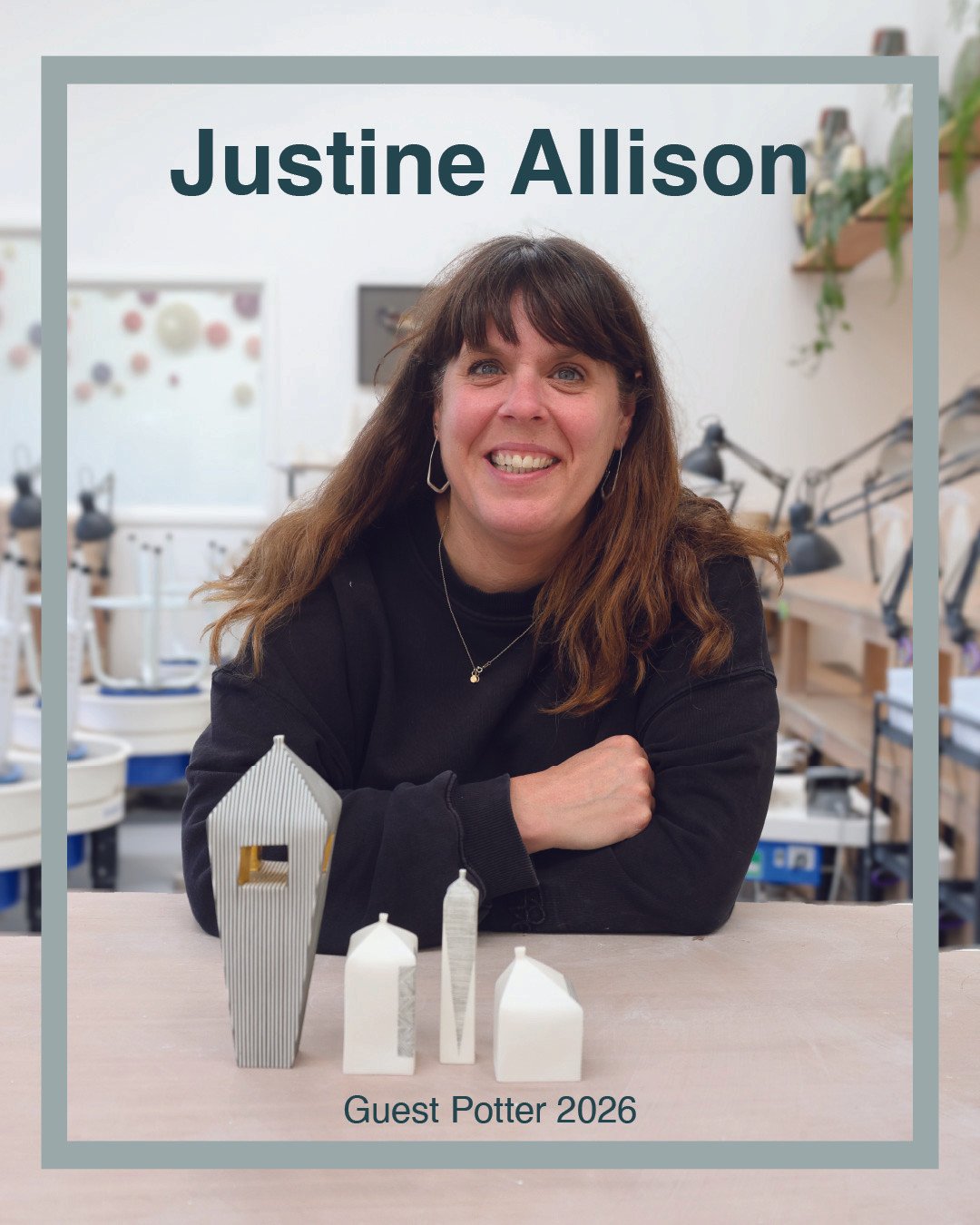 Justine Allison is back this year for a two-day workshop, where students will learn to build porcelain pieces using her delicate techniques.⁠
⁠
Justine Allison has primarily worked with hand-built porcelain since graduating from Camberwell School of 