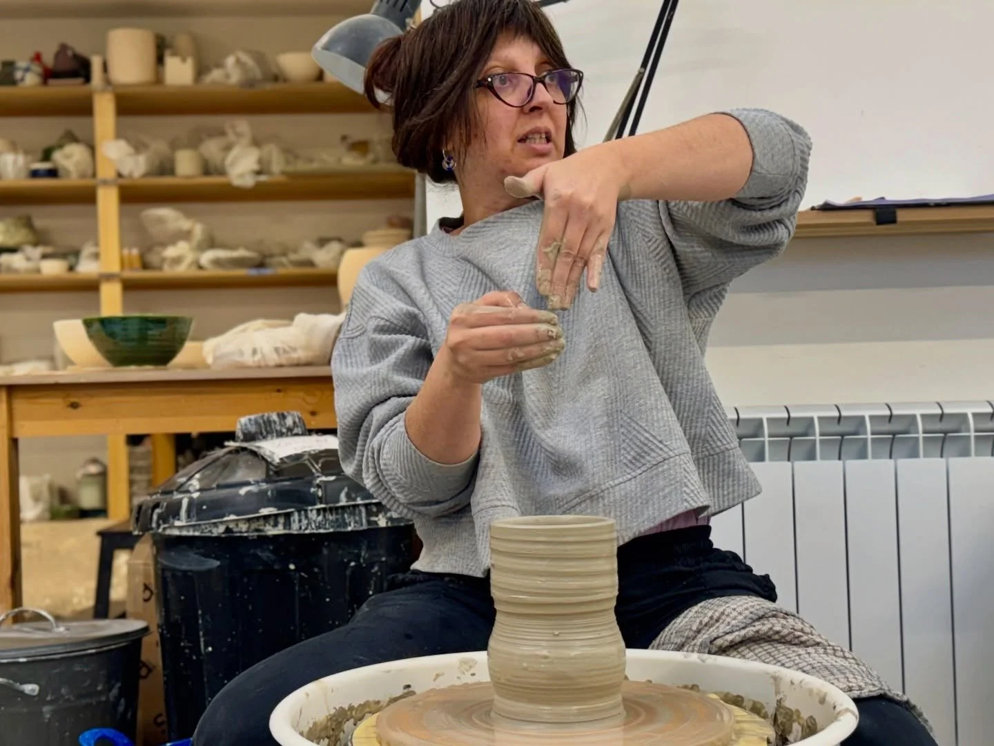 Tutor Africa will be leading these throwing courses throughout the term, sharing her experience, knowledge and skills. Growing up in Spain&rsquo;s rich ceramic culture, she developed a deep passion for that craft that she brings to her teaching in th