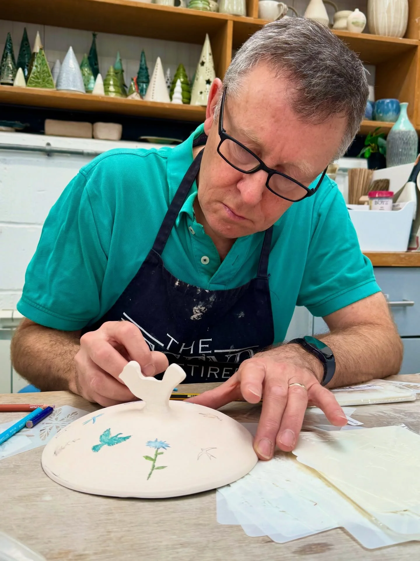 Our student potter, Paul has been working on a series of projects, and we wanted to share his work with you along with a few words from Paul. ✨ 

&ldquo;This is a soup tureen I&rsquo;ve been working on along with some of my other pieces. I usually fo