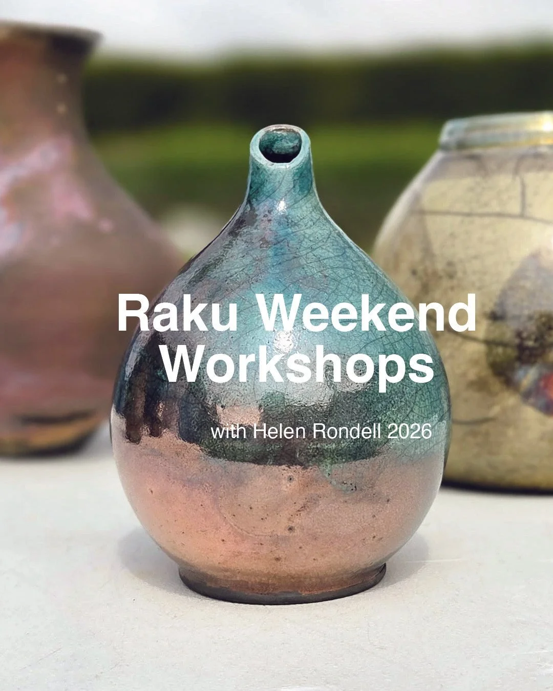 Our Raku weekend workshops with @helenrondell are back for 2026 🏺🔥⁠
⁠
📅 Workshop dates:⁠
&bull; 23rd/24th May⁠
&bull; 25th/26th July⁠
&bull; 19th/20th September⁠
&bull; 10th/11th October⁠
⁠
✔️ 2 full days of hands-on making⁠
✔️ All materials, firi