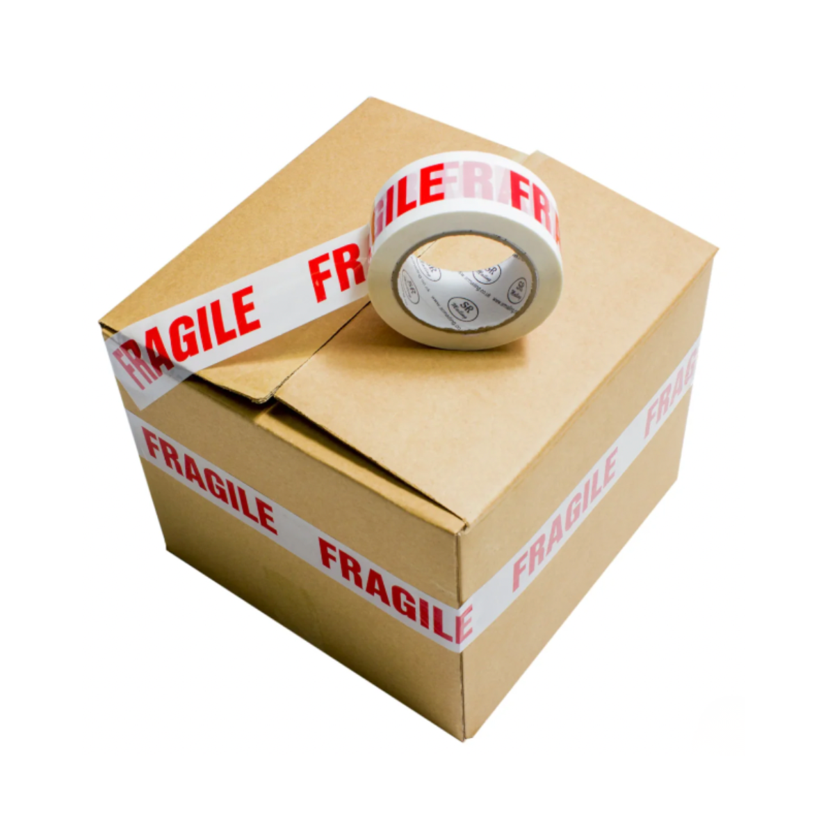 Red and White Minimalist Fragile Circle Sticker (1).png