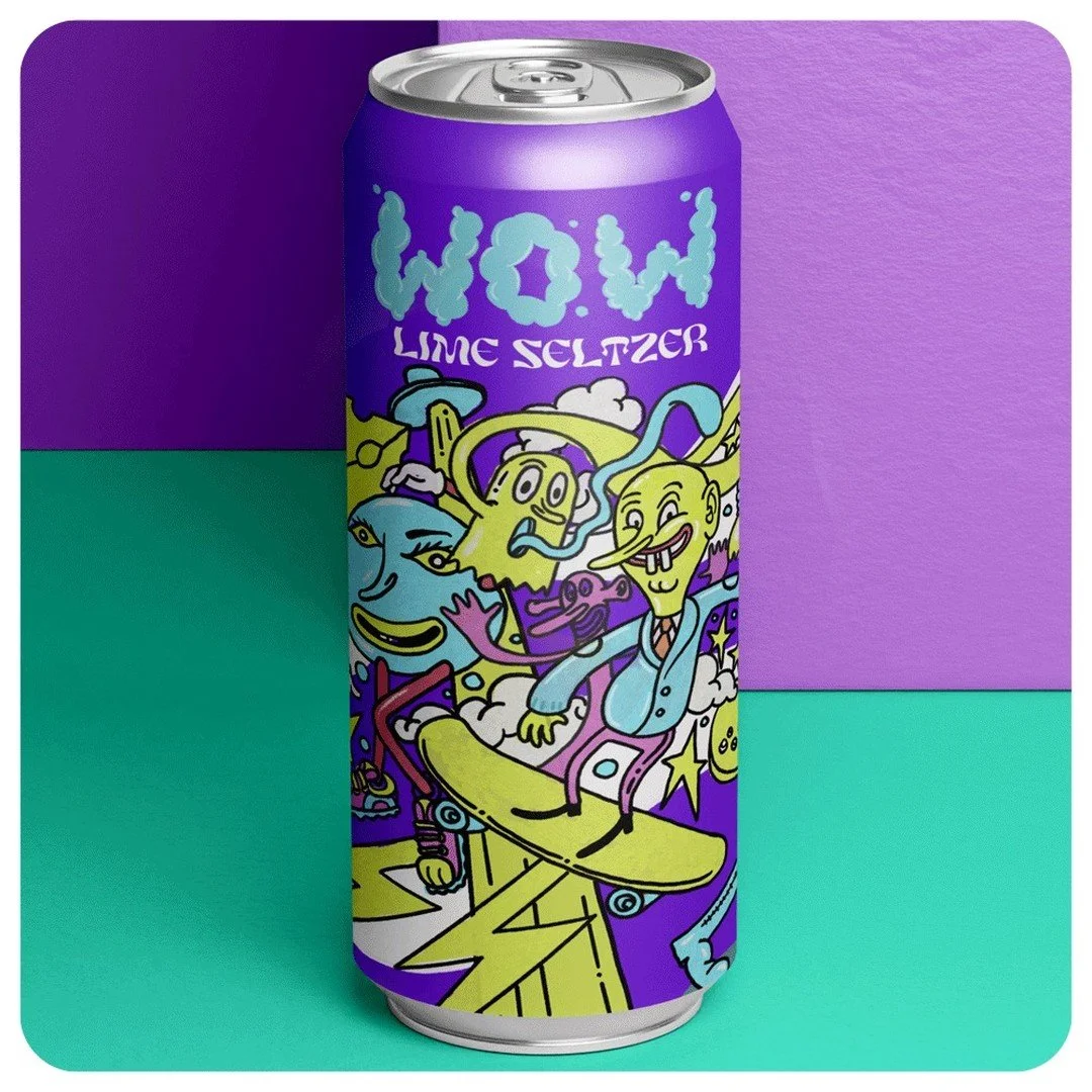 WOW Lime Seltzer #BeverageDesign #DrinkDesign #BeveragePackaging #CraftBeverage #CraftBrew #WineLabel #BeerLabel #SpiritsLabel #DrinkLabels #BeverageBranding #FoodAndBeverage #FoodPackaging #BeverageIndustry #FoodAndDrink #BeverageInnovation #Packagi