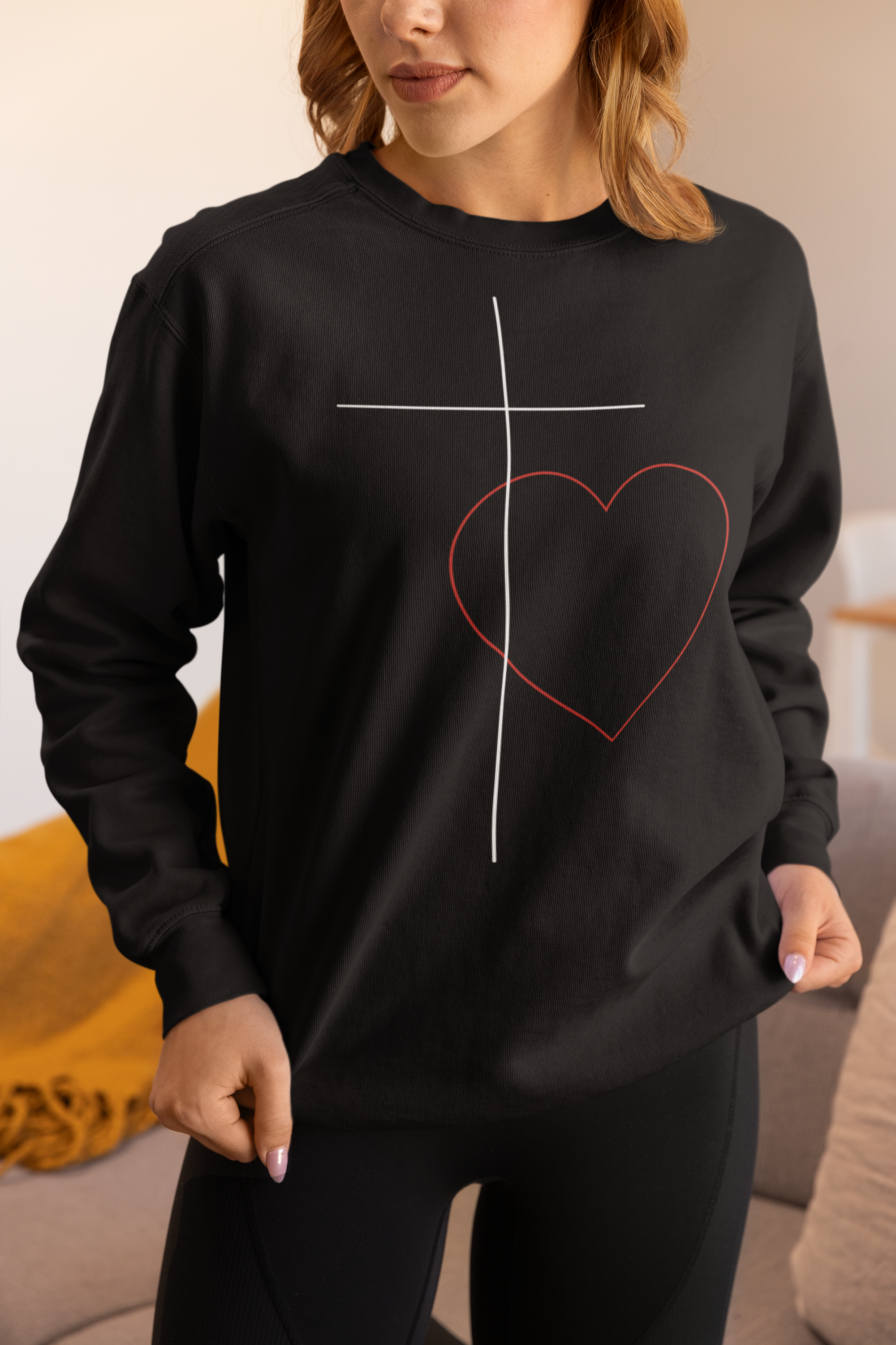 Thin cross and heart(black sweatershirt).png