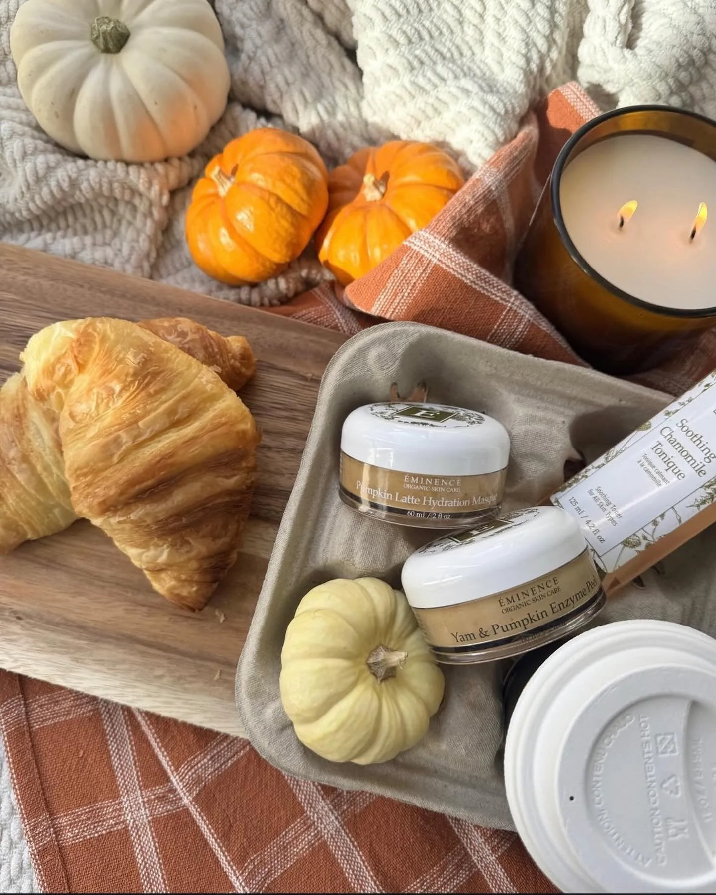 ✨ Fall into glowing skin ✨
There&rsquo;s nothing like cozy mornings, warm croissants, and the sweet scent of pumpkin to remind us that it&rsquo;s self-care season. 🍂

Our favorite fall ritual? The &Eacute;minence Yam &amp; Pumpkin Enzyme Peel &mdash