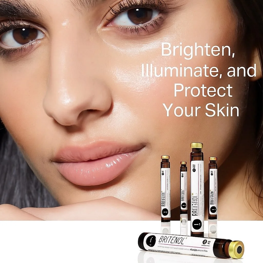 ✨ Reveal your brightest skin yet ✨
Our Hydrafacial Britenol Booster is the ultimate glow-up your complexion deserves! 🌟 Featuring powerhouse ingredients like Vitamin C and Hyaluronic Acid, Britenol helps fade dark spots, even skin tone, and boost ra