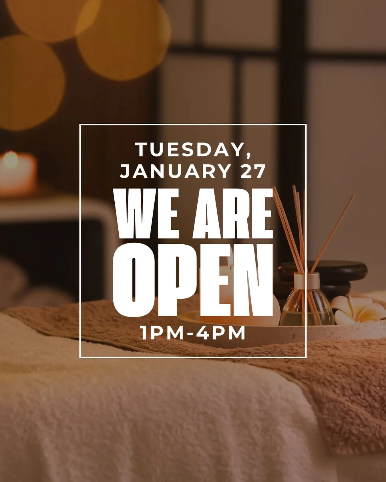 Due to weather conditions, we&rsquo;ll be opening a little later today. Join us from 1&ndash;4 PM 🤍