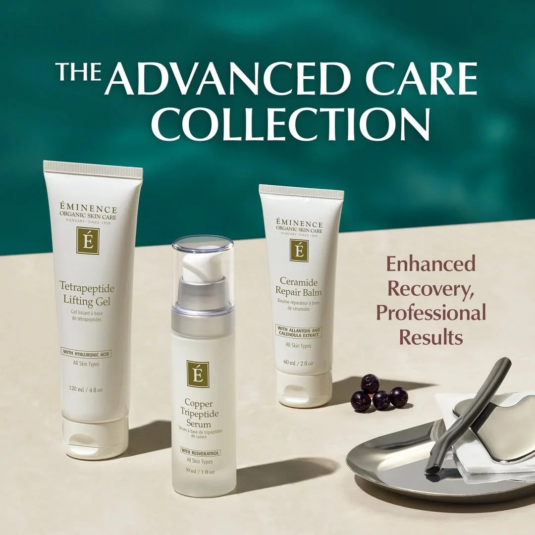 It&rsquo;s here! 🌿✨
The Eminence Advanced Care Collection just landed in the spa and we&rsquo;re obsessed.

Advanced botanical skincare for real results and radiant skin.
Come experience the glow. 💆&zwj;♀️