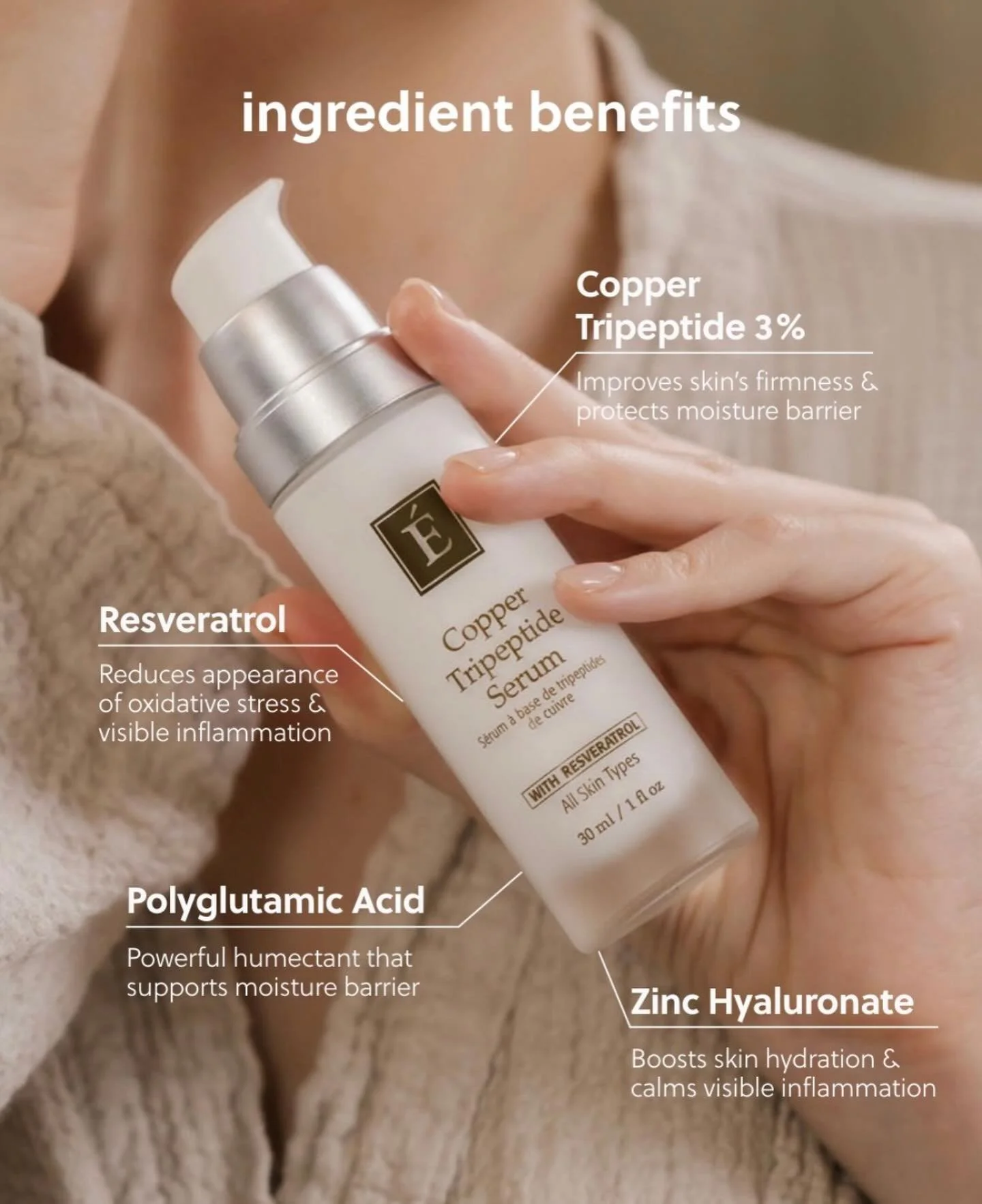 Meet the future of skin rejuvenation ✨
The new Copper Tripeptide Serum from the Advanced Care Collection by Eminence Organic Skin Care is designed to visibly firm, hydrate, and support your skin&rsquo;s natural barrier.

Powered by:
&bull; Copper Tri