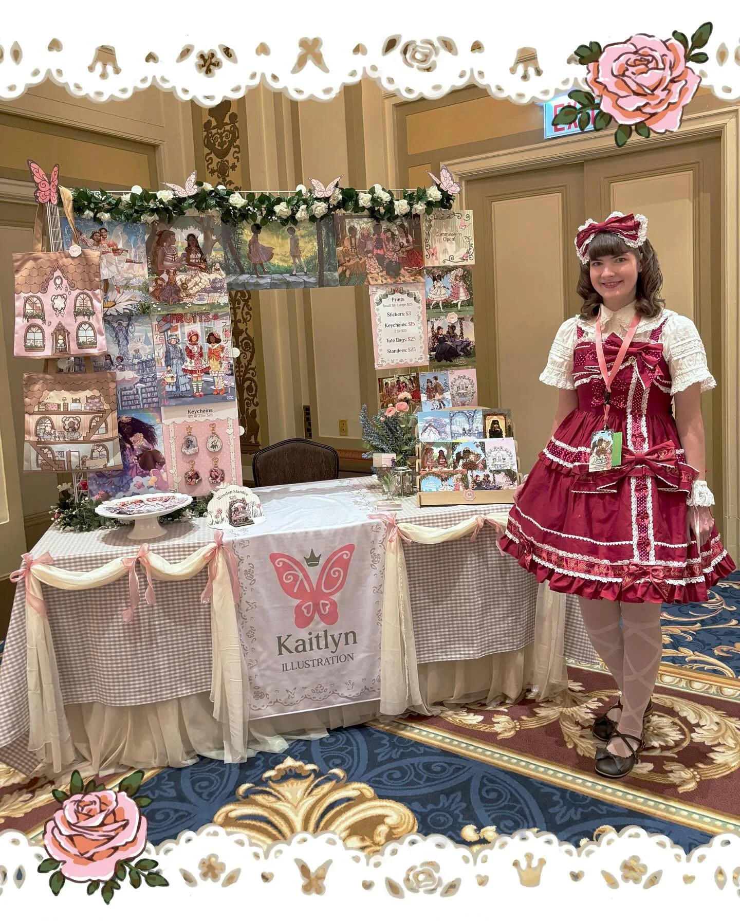 I had such an amazing time at @thegreatlacechicago 🌿&hearts;️🎀&hearts;️🌸

Thanks so much to everyone who visited my booth! Everyone was so sweet, I was so happy to meet lots of online friends and to see all the beautiful coordinates everyone put t