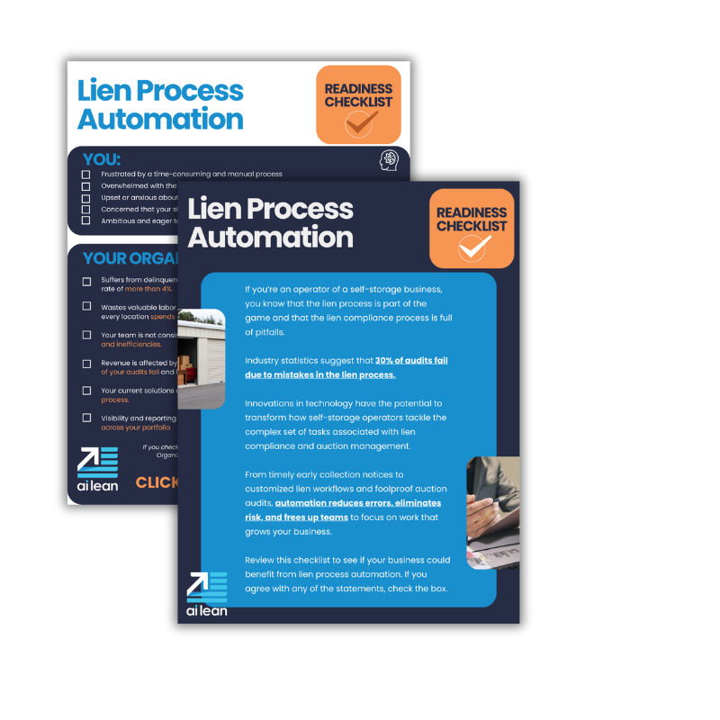Lien Process Automation Readiness Checklist | Ai Lean