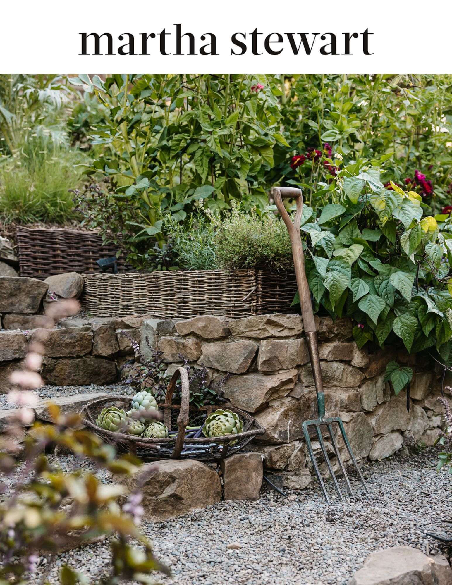  Martha Stewart  January 2025  "14 Garden Wall Ideas That Are Charming and Functional"  